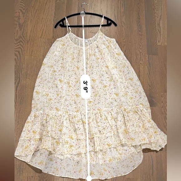 J. Crew Dress Women's Small tiered cotton voile beach soft posies flowers print - Picture 6 of 7